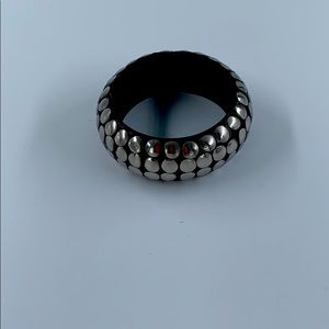 Black and silver bracelet